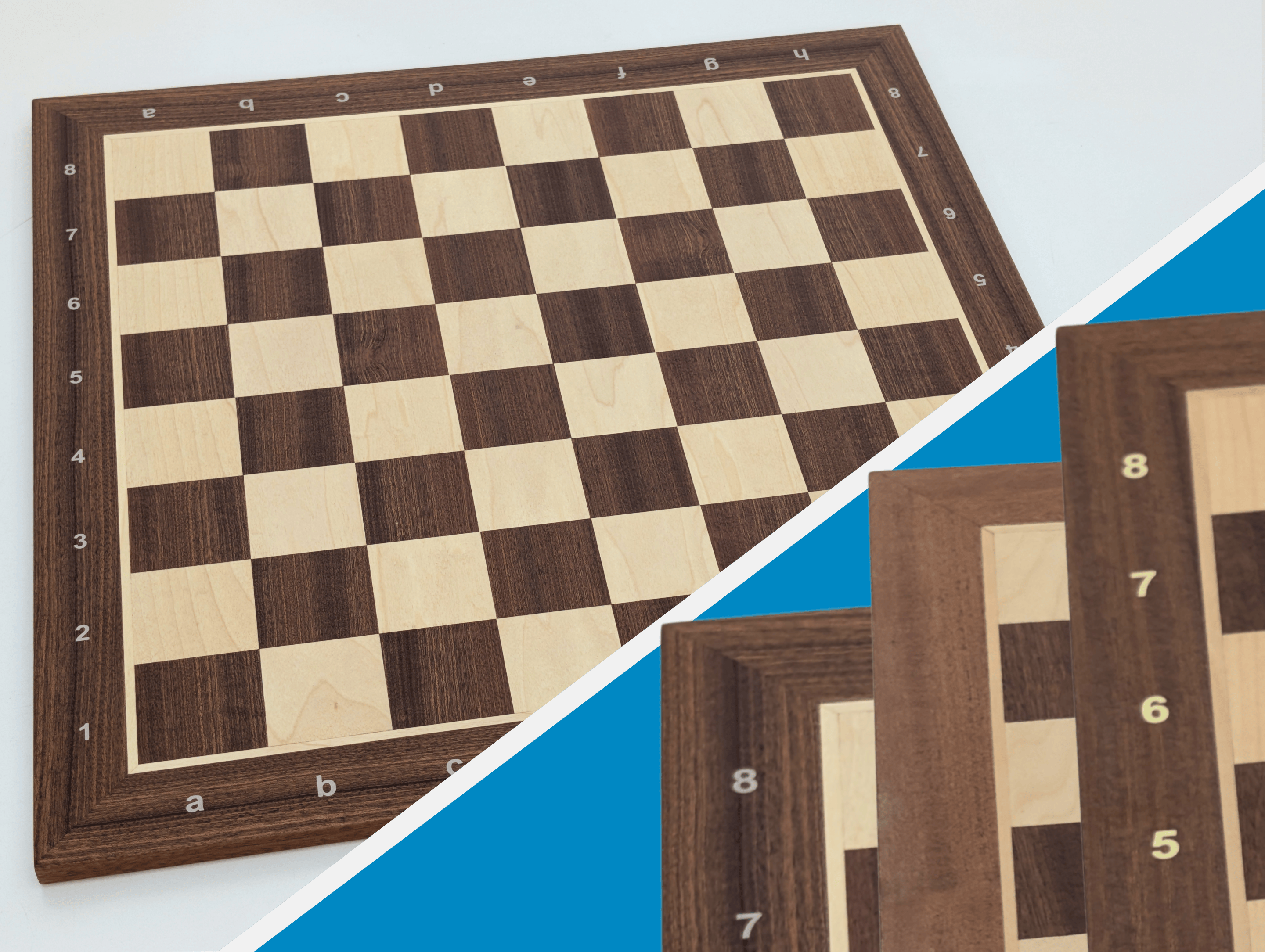 19" Mahogany Economical Wooden Chess Board - Board - Chess-House
