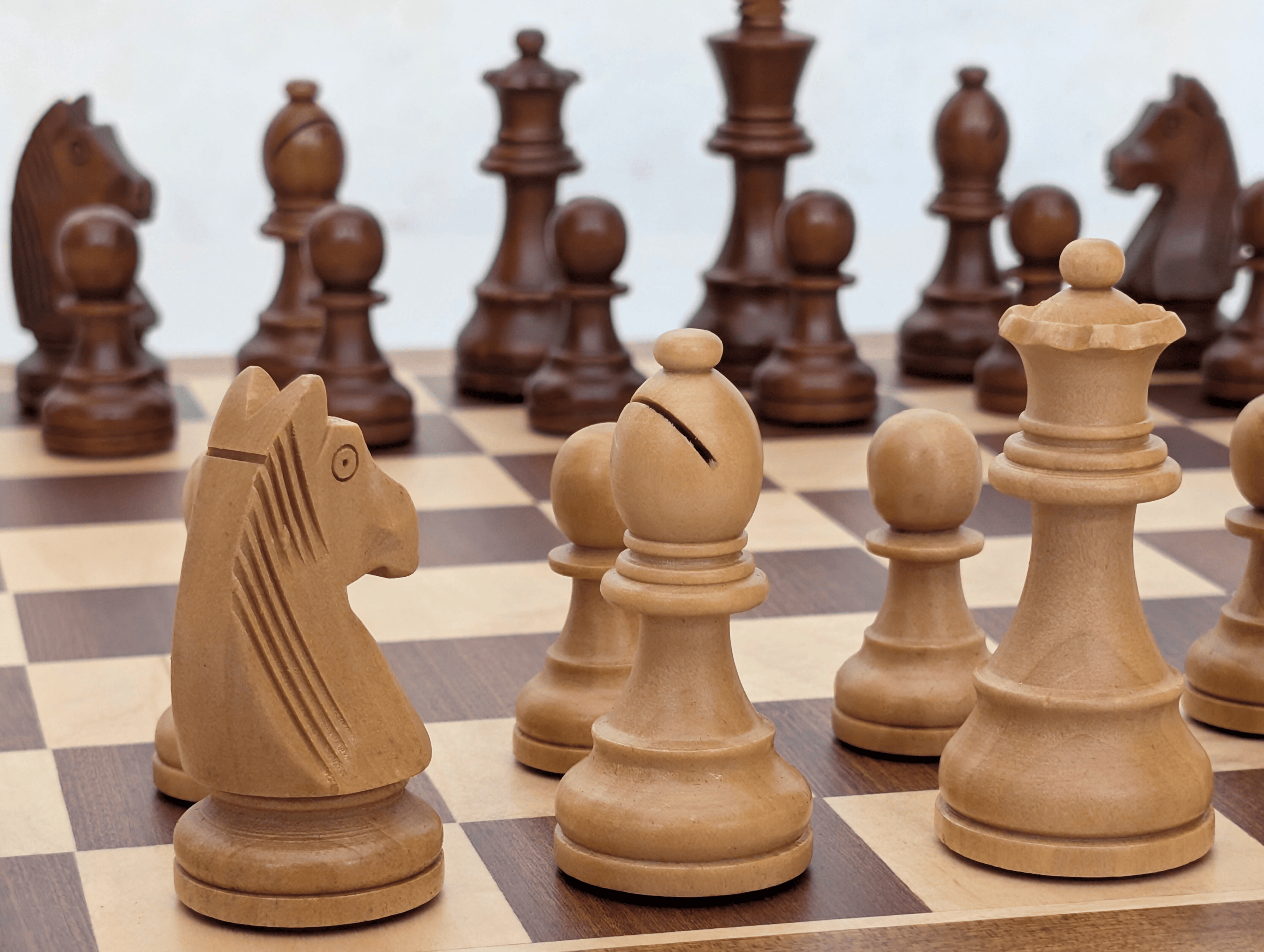 19" Weighted Chess Set - Economical Wooden Set for the Home - Chess Set - Chess-House