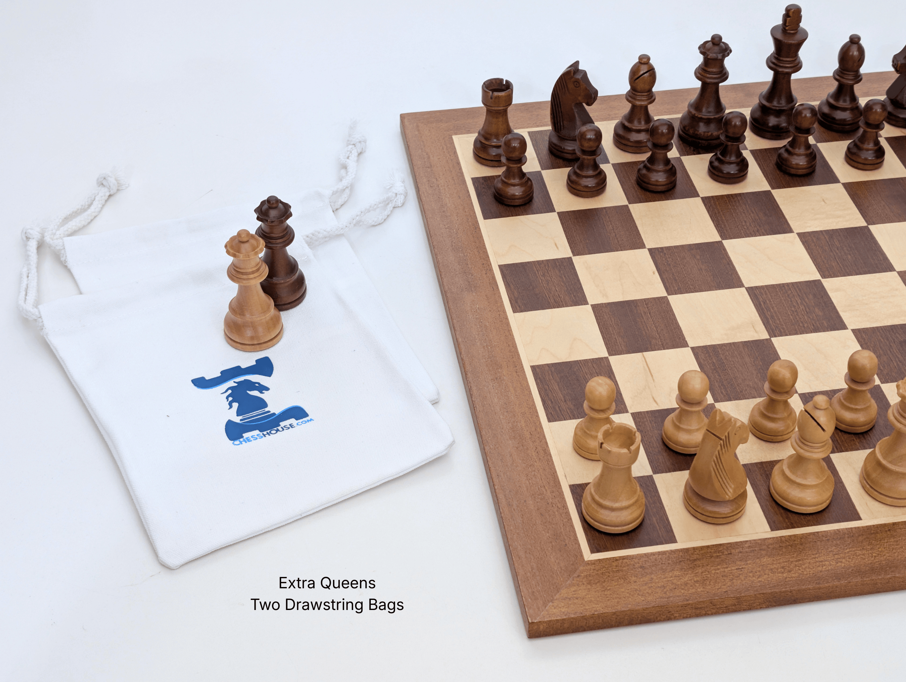 19" Weighted Chess Set - Economical Wooden Set for the Home - Chess Set - Chess-House