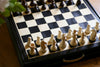19" Wood Chess and Checkers Set - Black - Chess Set - Chess-House