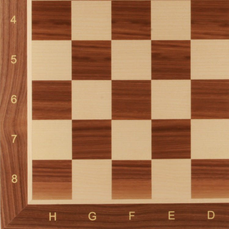 19" Wooden Chess Board with coordinates - Board - Chess-House