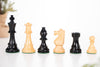 3 3/4" Club Series Wood Chess Pieces - Ebonized - Piece - Chess-House