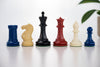 3 3/4" Commander Staunton Chess Pieces (per color or half set - 17 pieces) - Piece - Chess-House