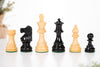 3 3/4" French Series Wood Chess Pieces - Ebonized - Piece - Chess-House