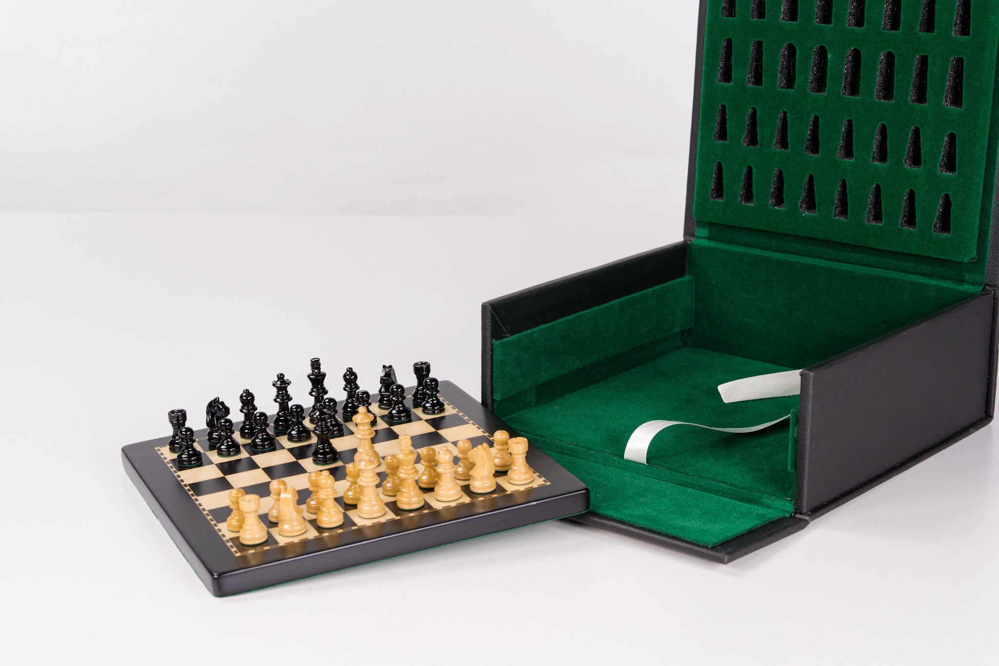 8" Play-Keeper Magnetic Chess Set - Ebonized - Chess Set - Chess-House