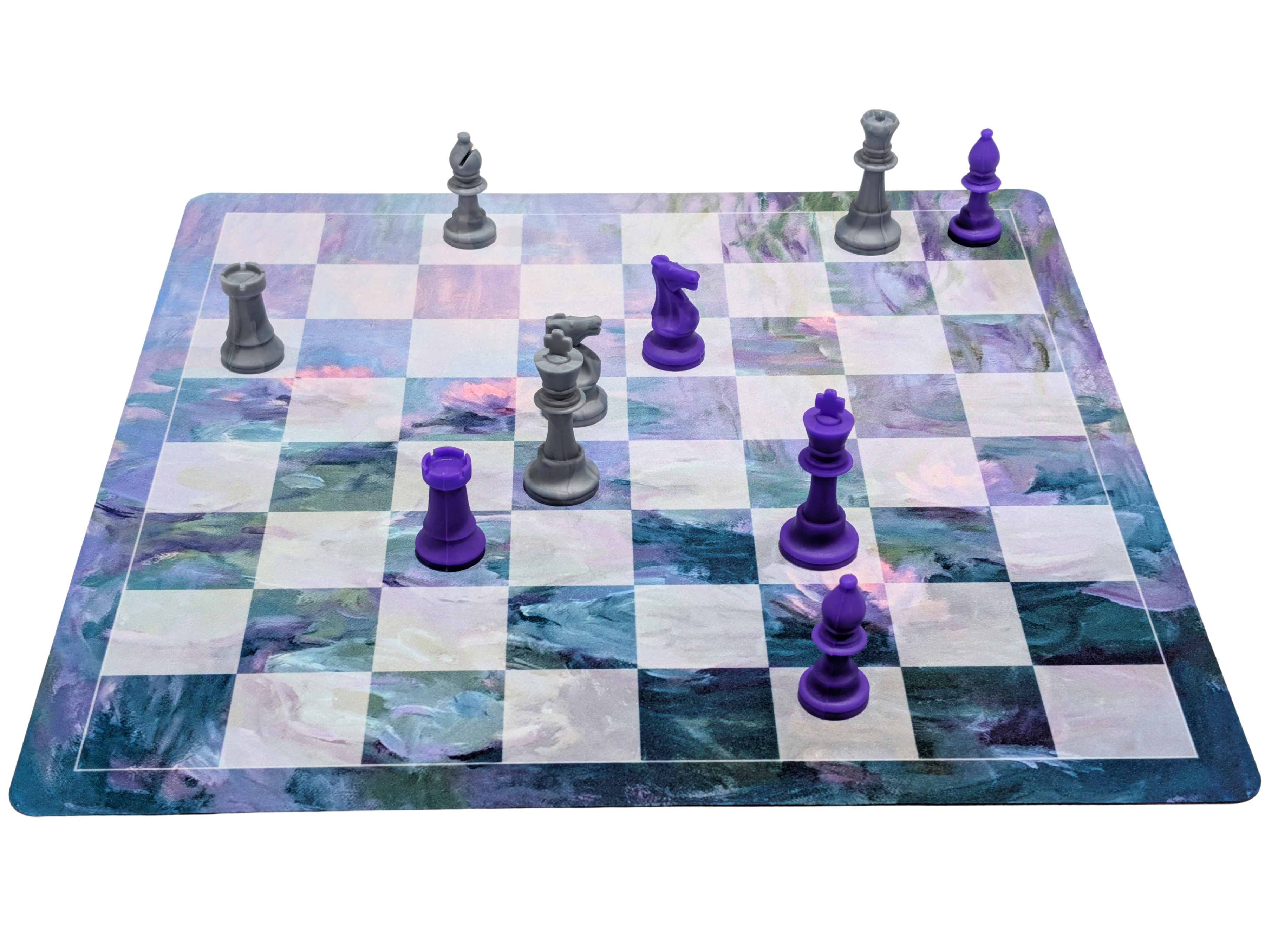 A Chess Set for Mom - Watercolor Lilies by Epic Chess Boards - Chess Set - Chess-House