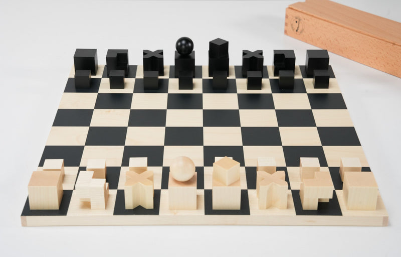 Bauhaus Chess Set - Board and Pieces