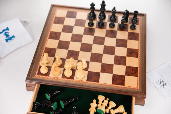 Championship Chess Pieces with Storage Board - Chess Set - Chess-House