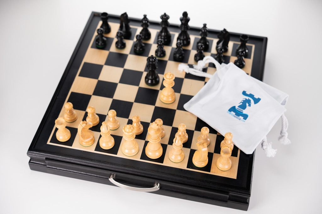 Club Chess Pieces with Storage Board – Chess House