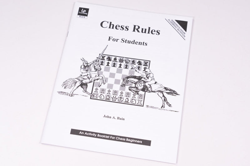 Chess Rules for Students workbook by Bain.