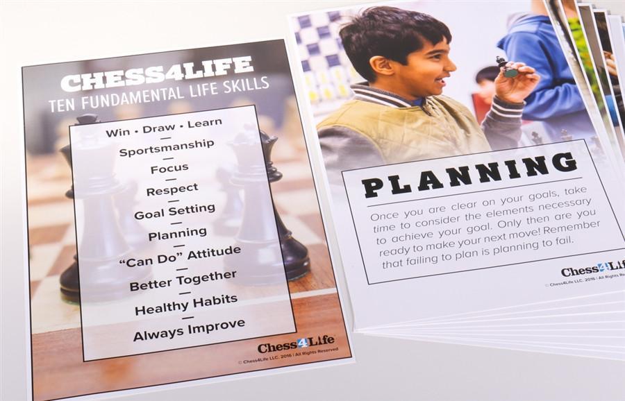 Chess4Life Life Skills Poster Set - For School, Classrooms, Clubs - Accessory - Chess-House