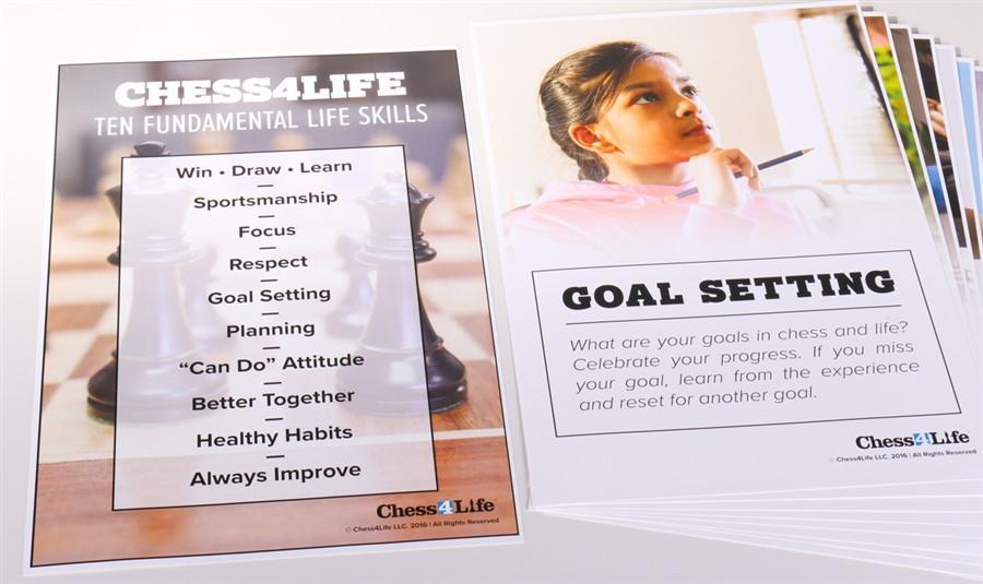 Chess4Life Life Skills Poster Set - For School, Classrooms, Clubs - Accessory - Chess-House