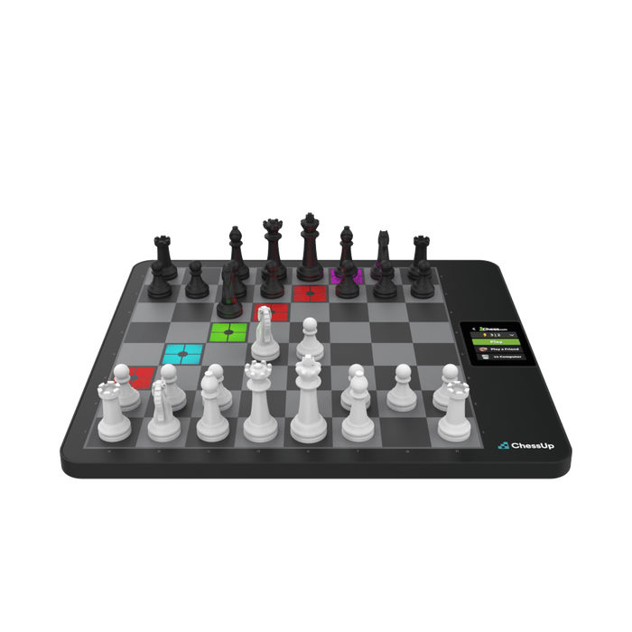 Test de l'échiquier connecté ChessUp en noyer Test de l'échiquier connecté ChessUp en noyer