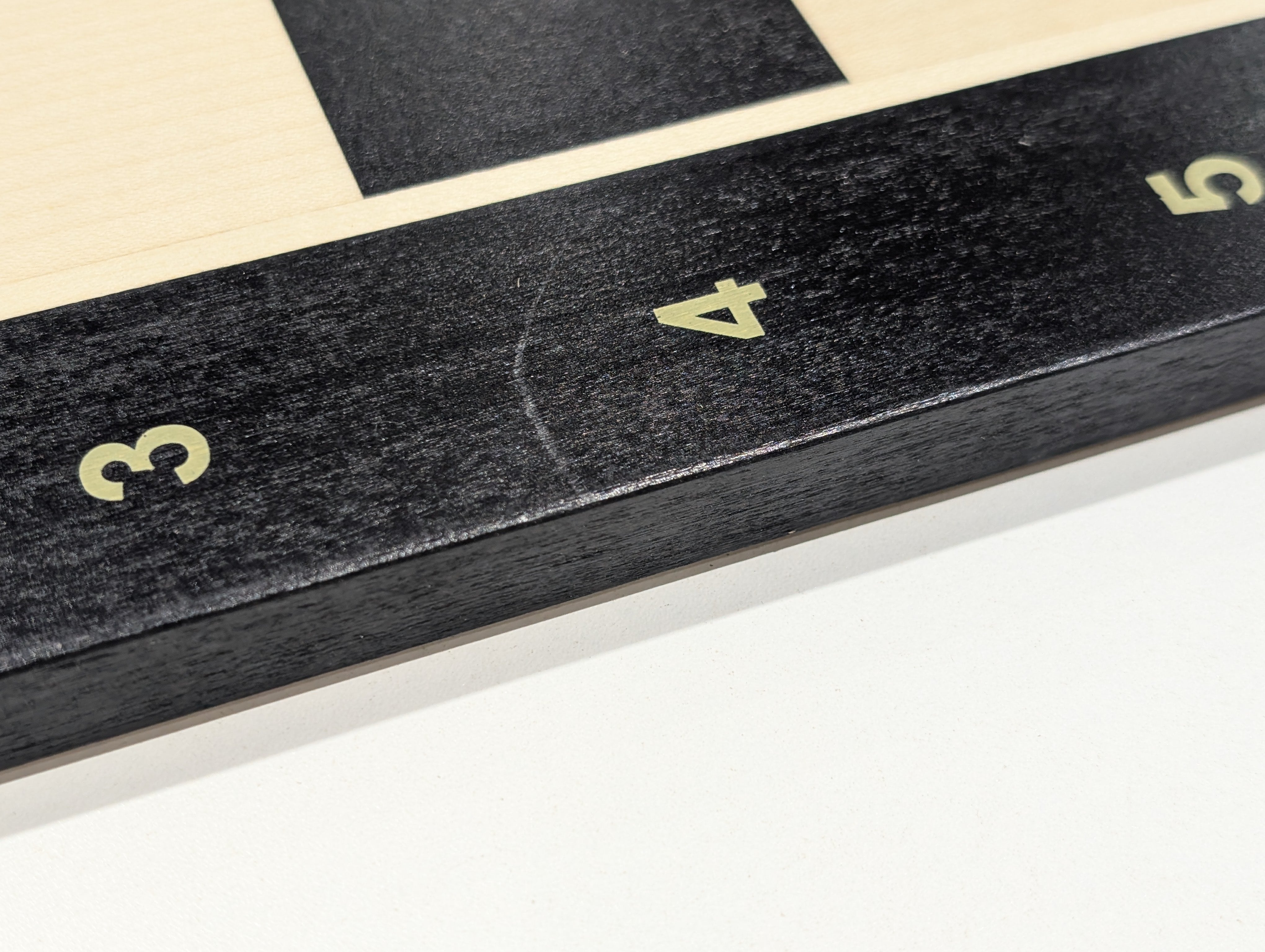 DEAL ITEM: 19" Wooden Chess Board with coordinates - Black Stained - Open Box - Chess-House