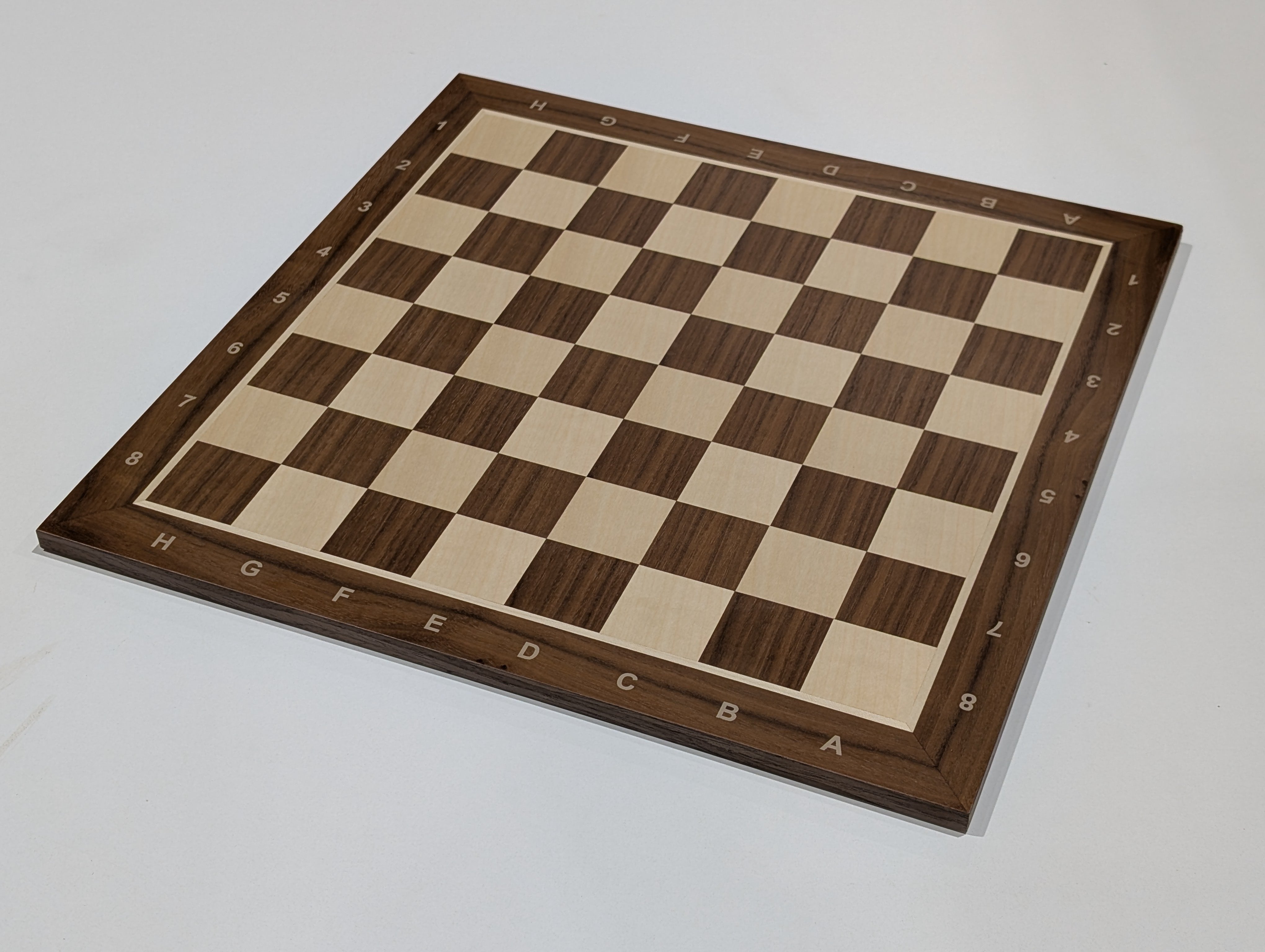 DEAL ITEM: 19" Wooden Chess Board with coordinates - Walnut - Open Box - Chess-House