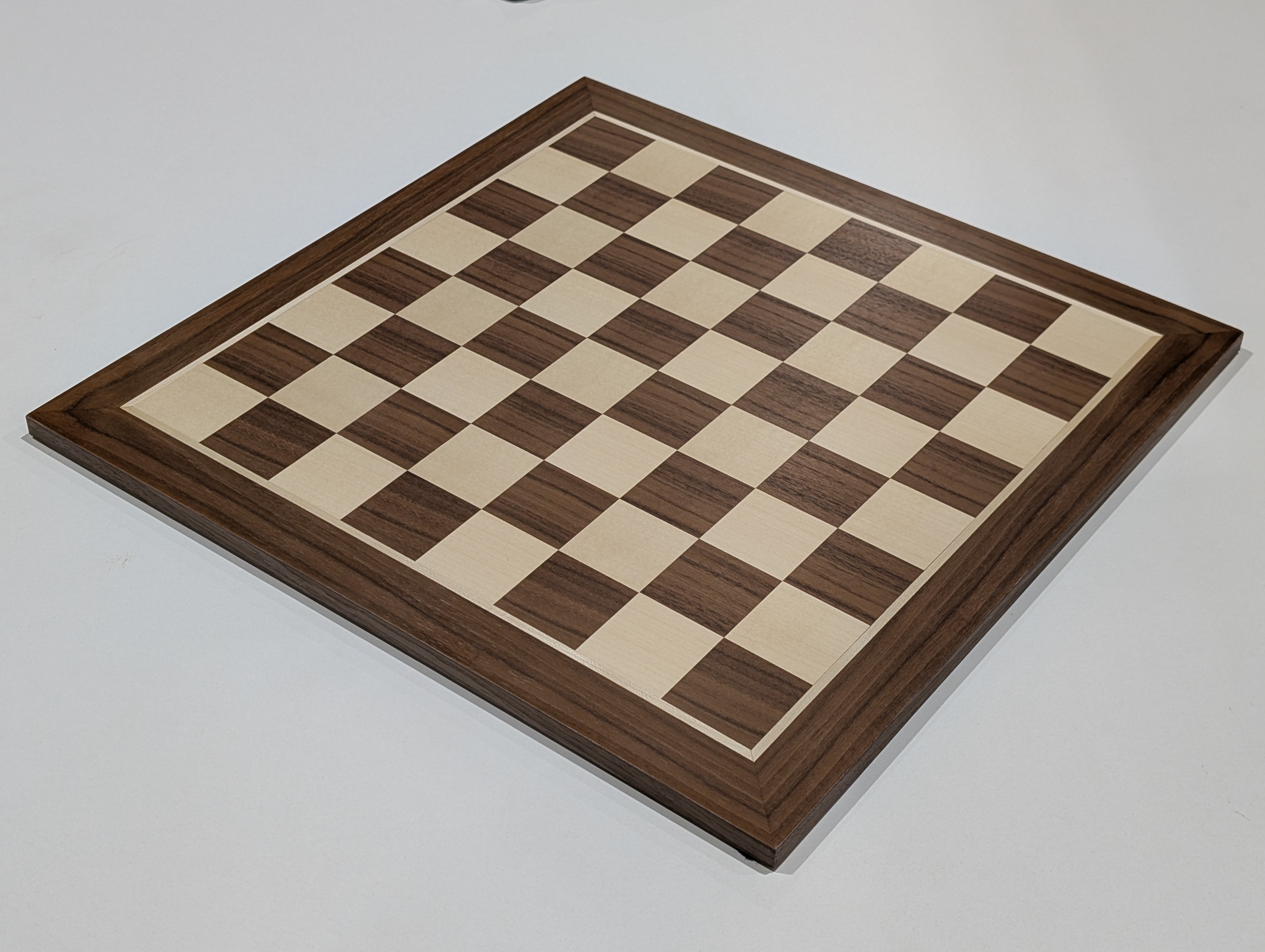 DEAL ITEM: 19" Wooden Chess Board without coordinates - Walnut - Open Box - Chess-House