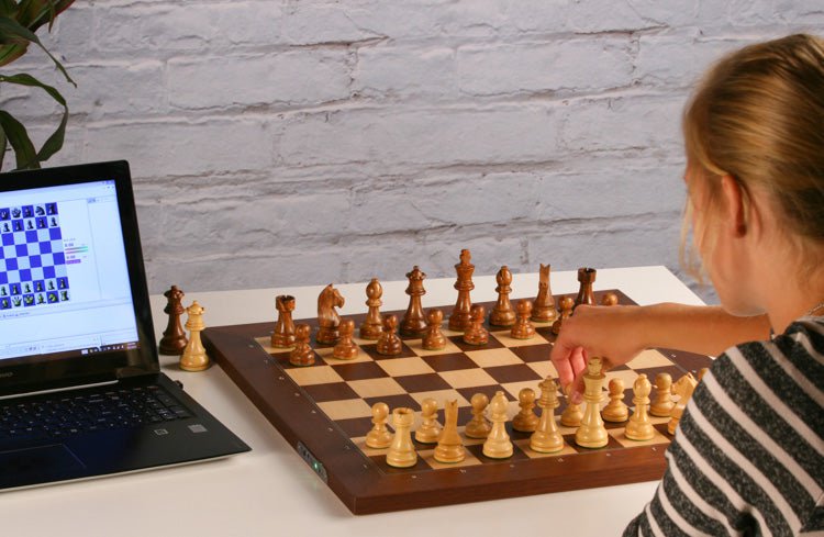 DEAL ITEM: The DGT Electronic Chessboard USB & Bluetooth in Rosewood (Board only without pieces) - Open Box - Chess-House