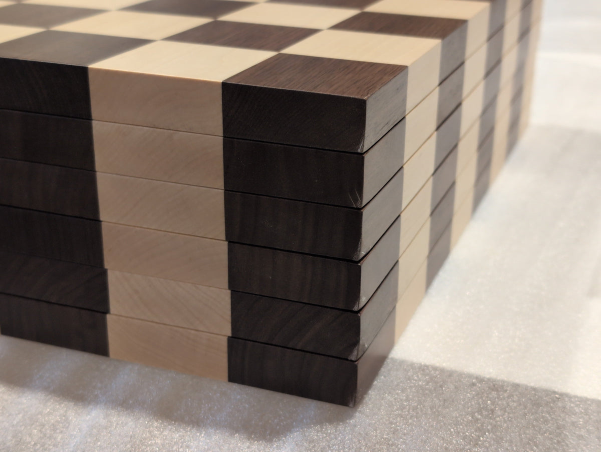 Edgeless 16" Hardwood Player's Chessboard 2.00" Squares JLP, USA (DISCOUNTED FOR IMPERFECTION) - Board - Chess-House
