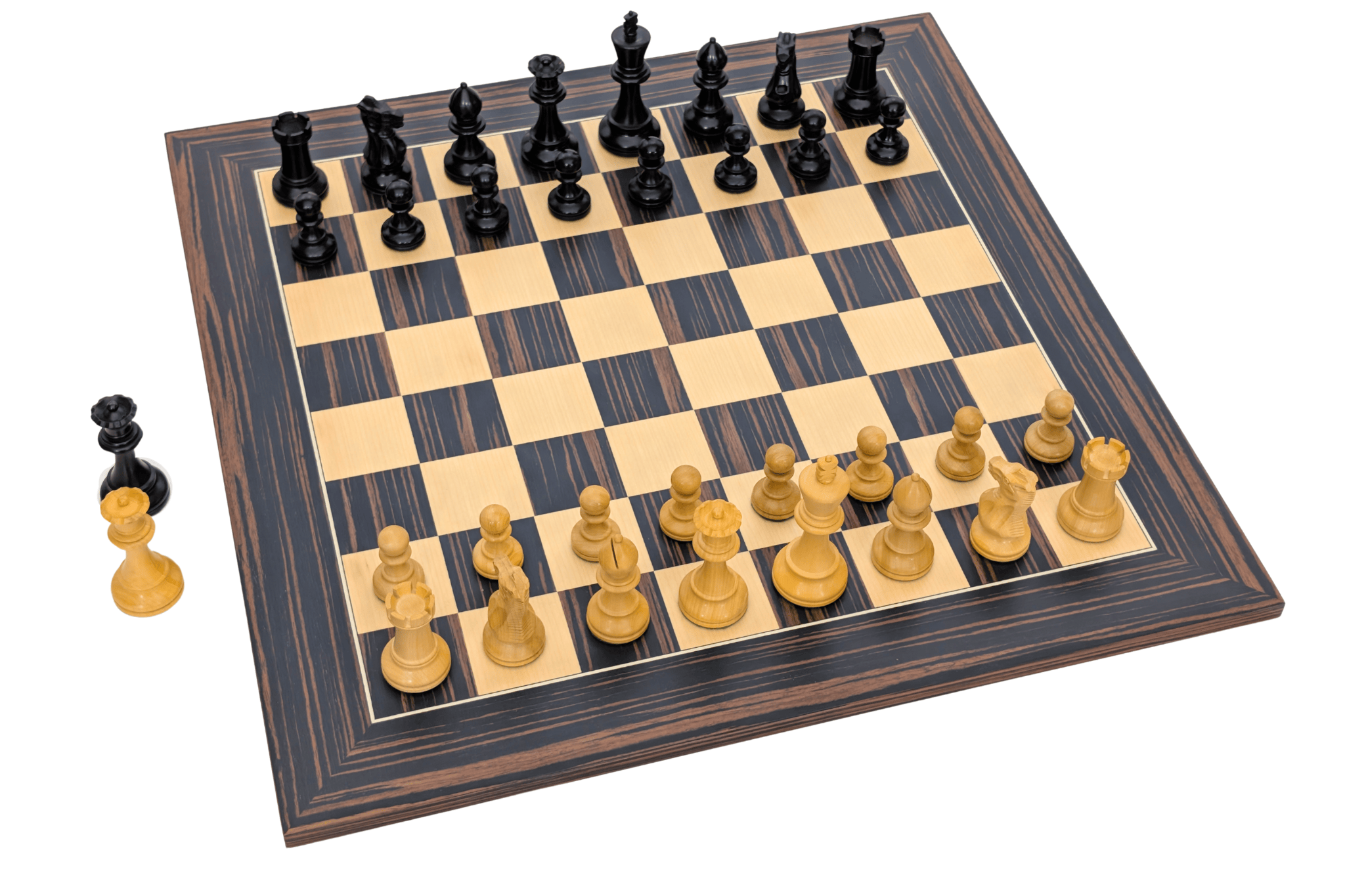 Grandmaster Tiger Ebony Chess Set - Chess Set - Chess-House