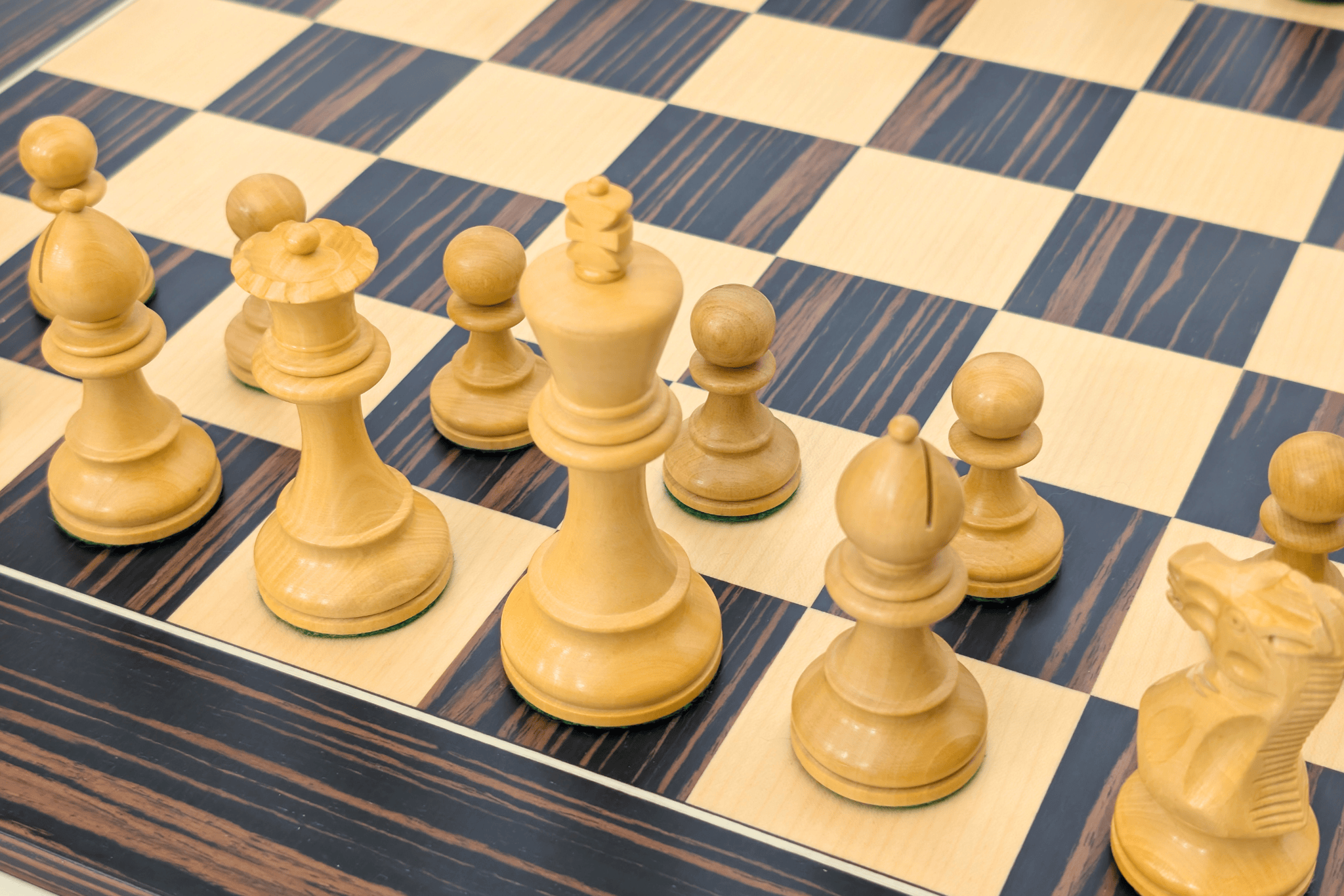 Grandmaster Tiger Ebony Chess Set - Chess Set - Chess-House