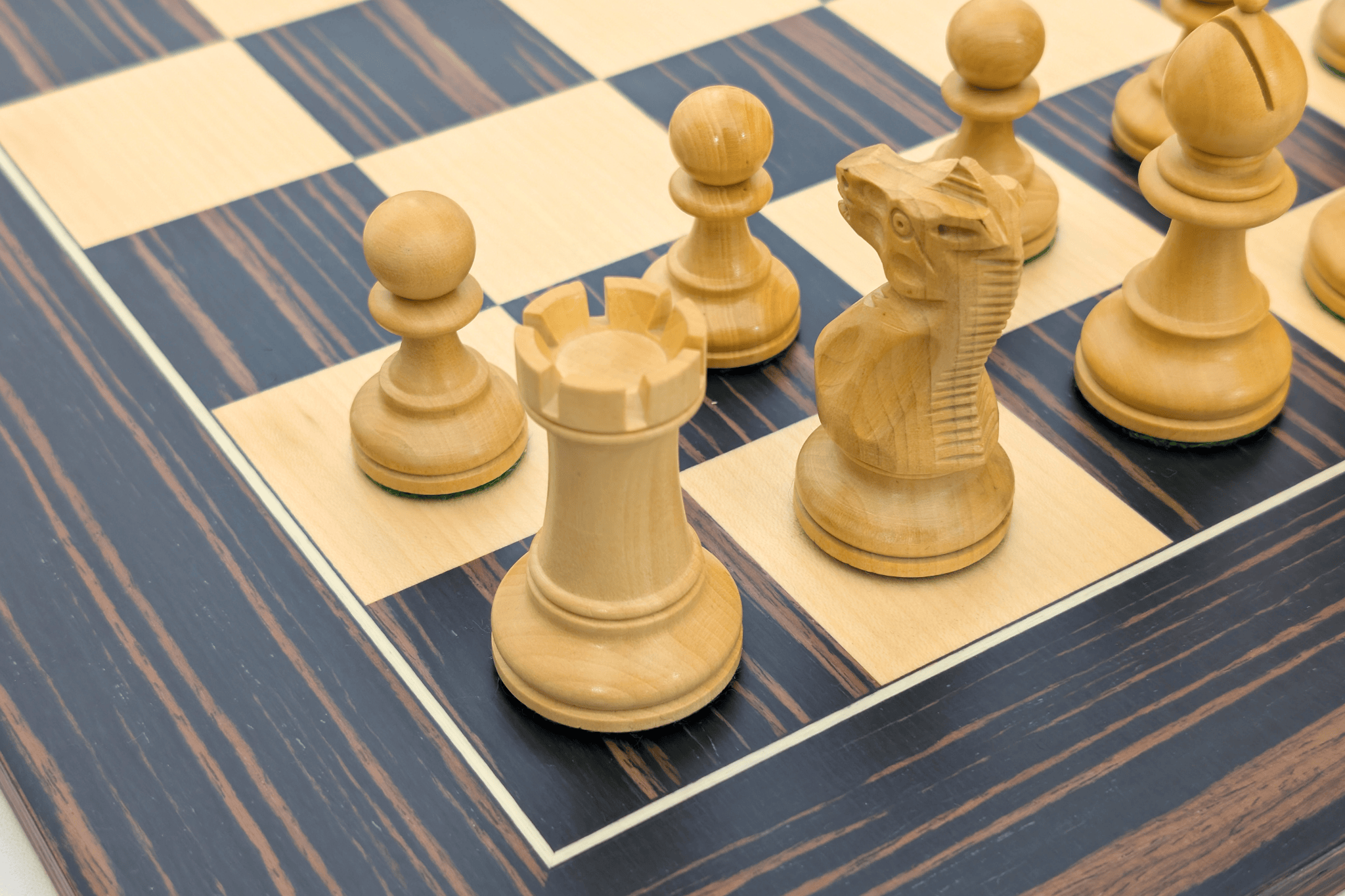 Grandmaster Tiger Ebony Chess Set - Chess Set - Chess-House