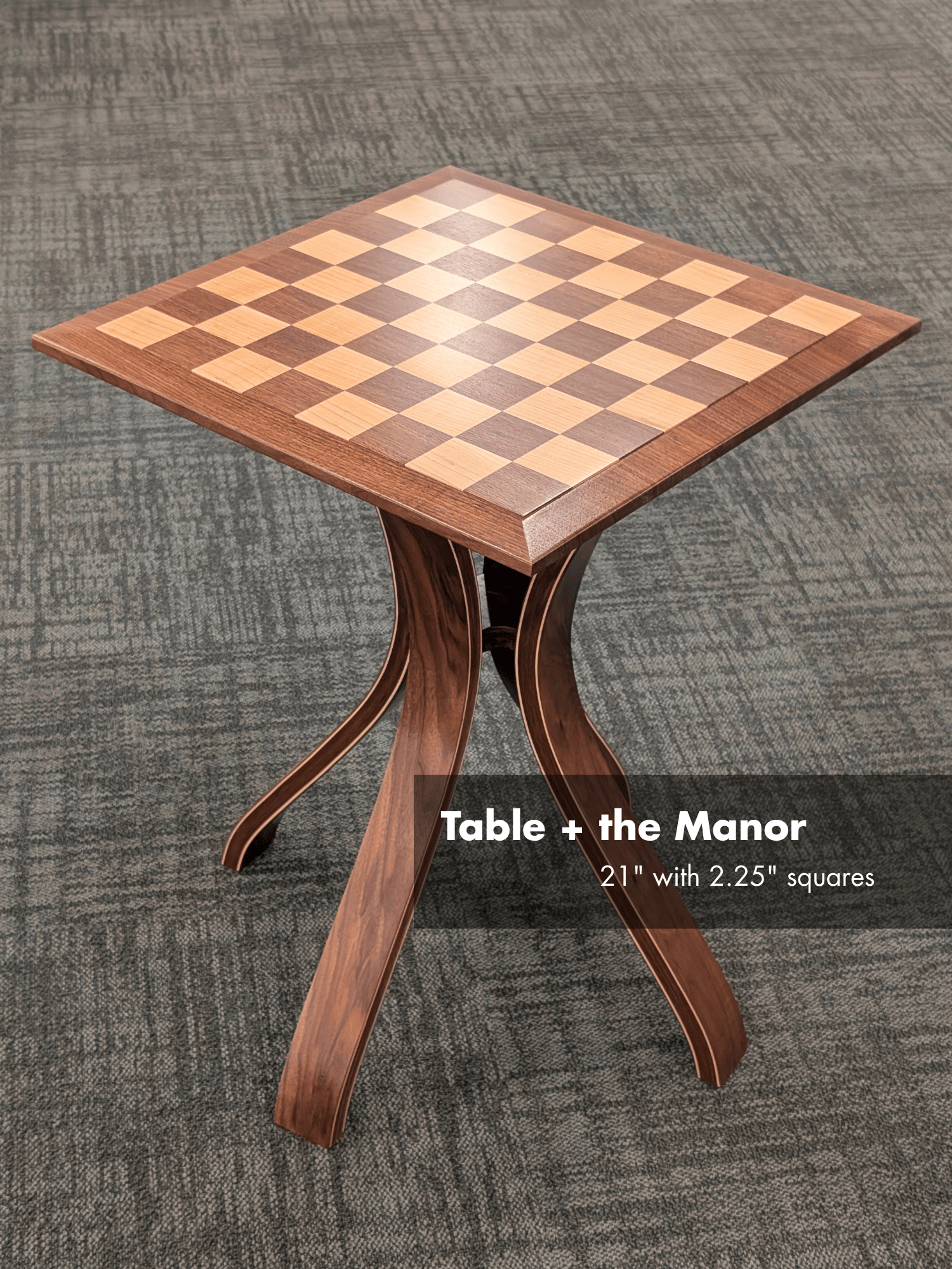 JLP Signature Chess Table in Walnut Maple Hardwoods - Table - Chess-House