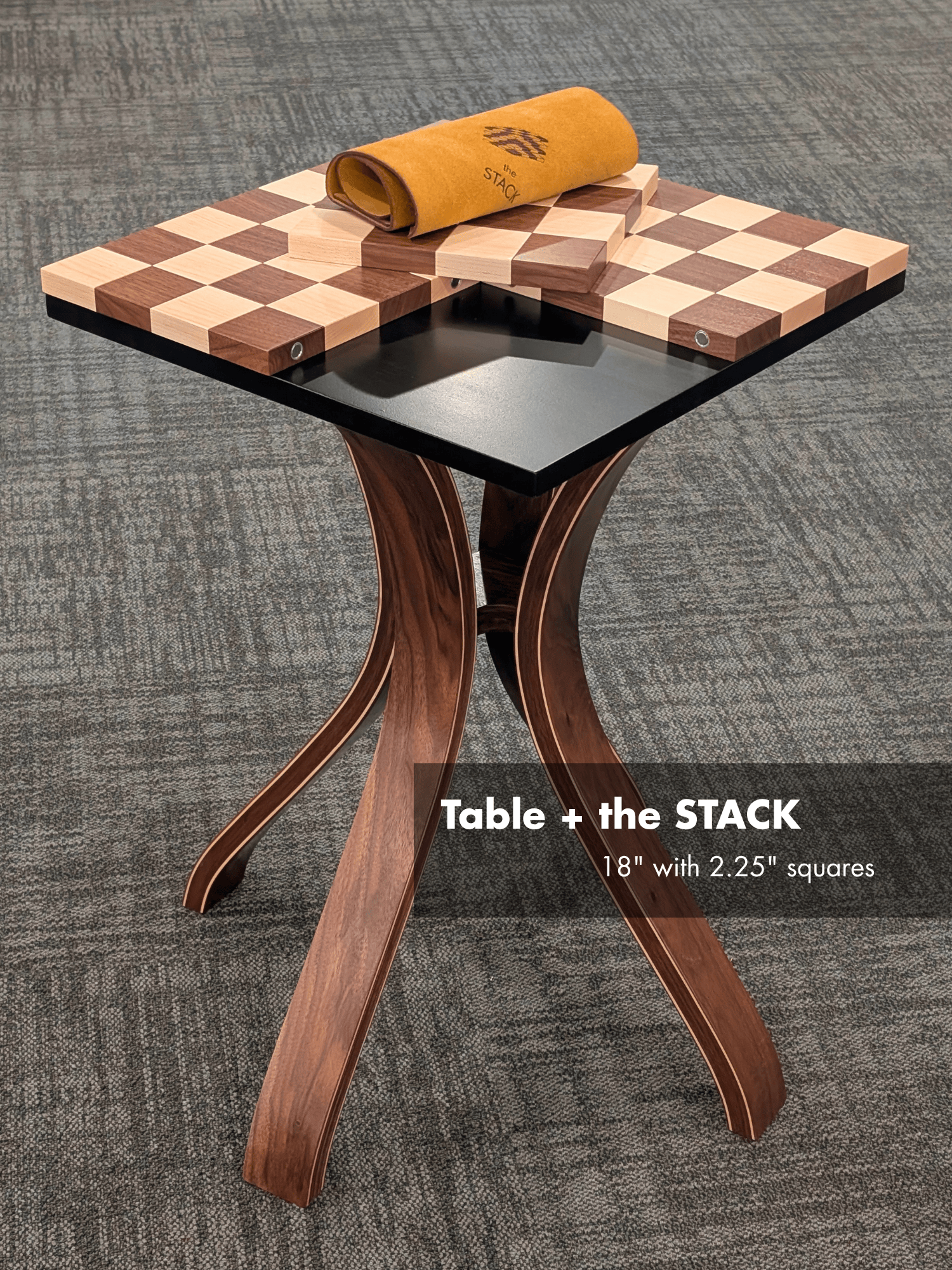 JLP Signature Chess Table in Walnut Maple Hardwoods - Table - Chess-House