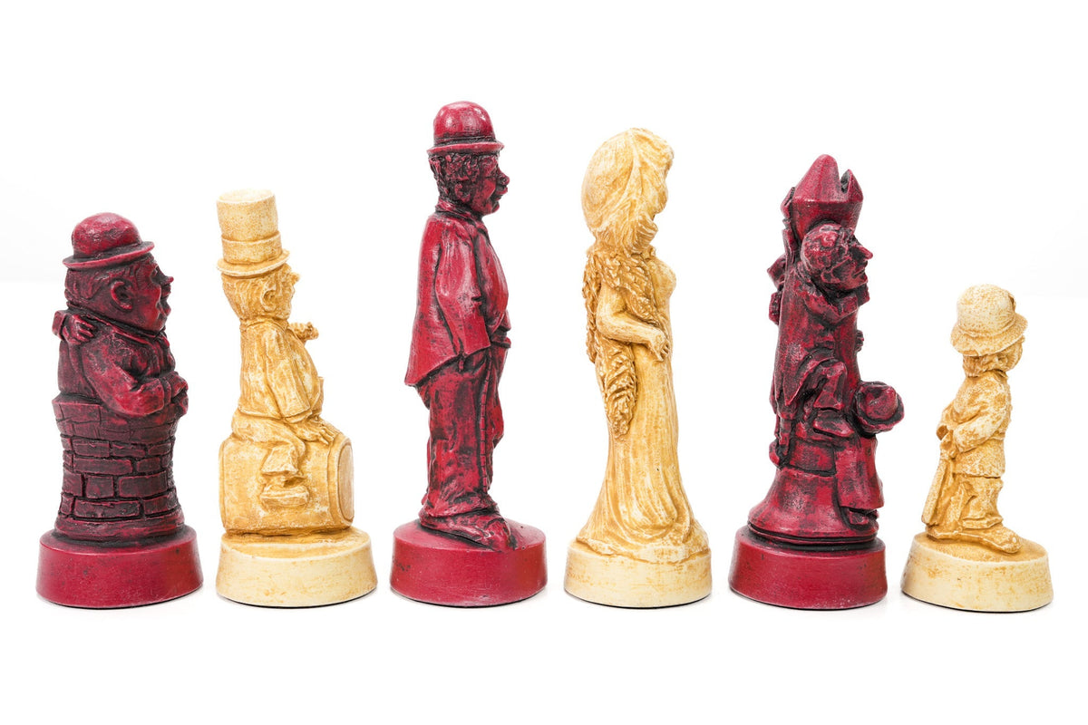 Movie Stars Chess Pieces by Berkeley - Cardinal Red