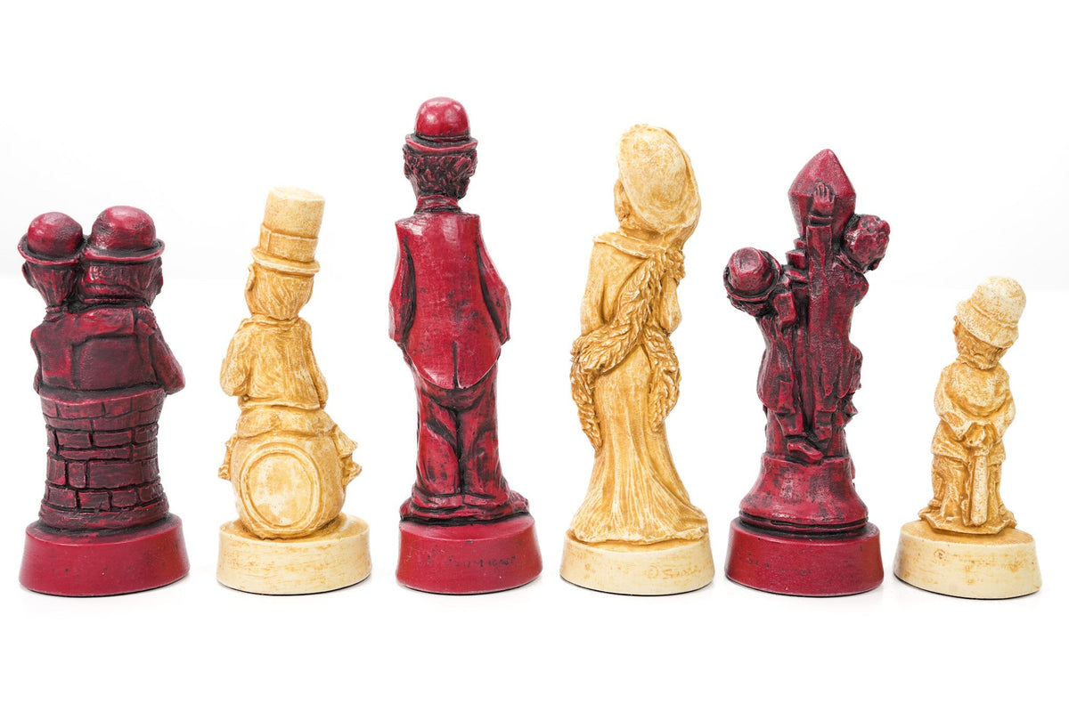 Movie Stars Chess Pieces by Berkeley - Cardinal Red
