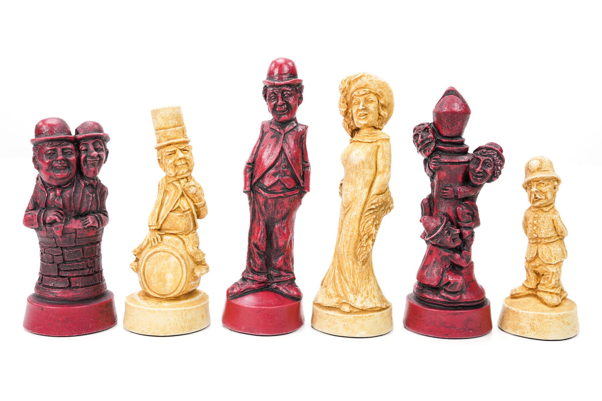 Movie Stars Chess Pieces by Berkeley - Cardinal Red
