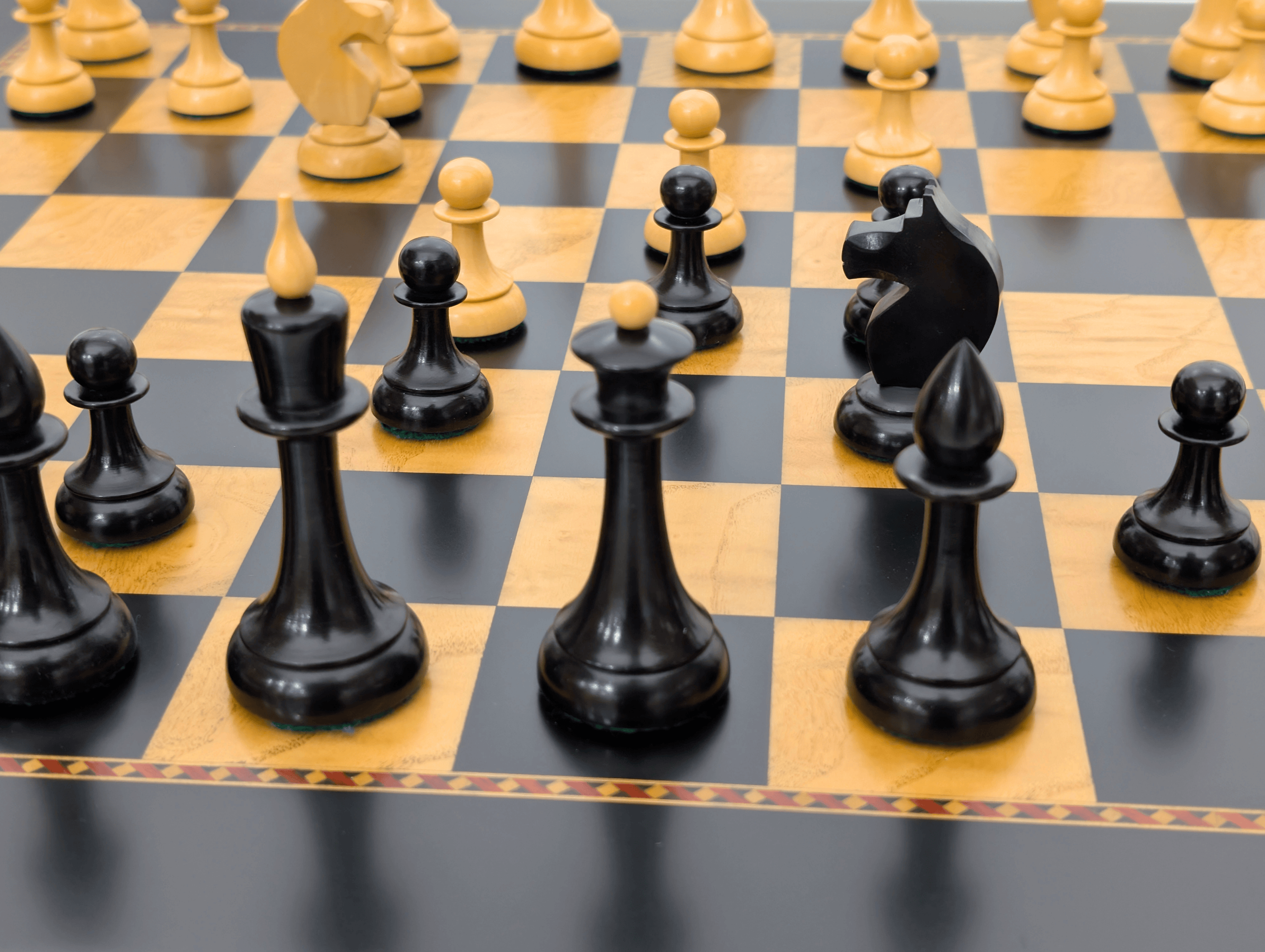 Queen's Gambit Chess Set - Black - Chess Set - Chess-House