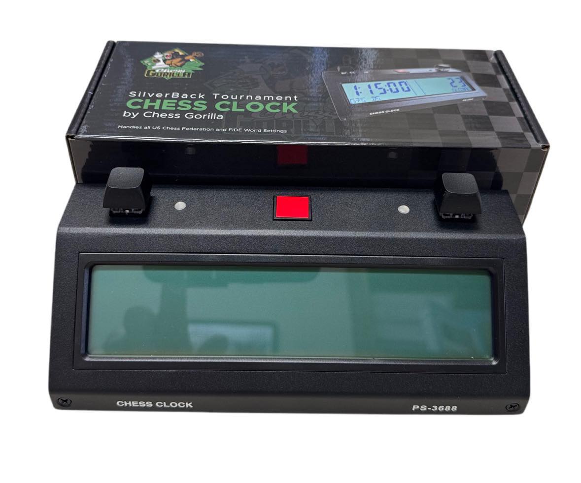 SilverBack Chess Clock by Chess Gorilla - Clock - Chess-House