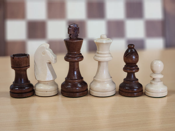 SINGLE REPLACEMENT PIECES: 19" Wood Chess and Checkers Set - Black - Parts - Chess-House