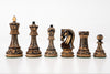 SINGLE REPLACEMENT PIECES: 1959 Reproduced Russian Zagreb Staunton - Burnt Finish - Parts - Chess-House