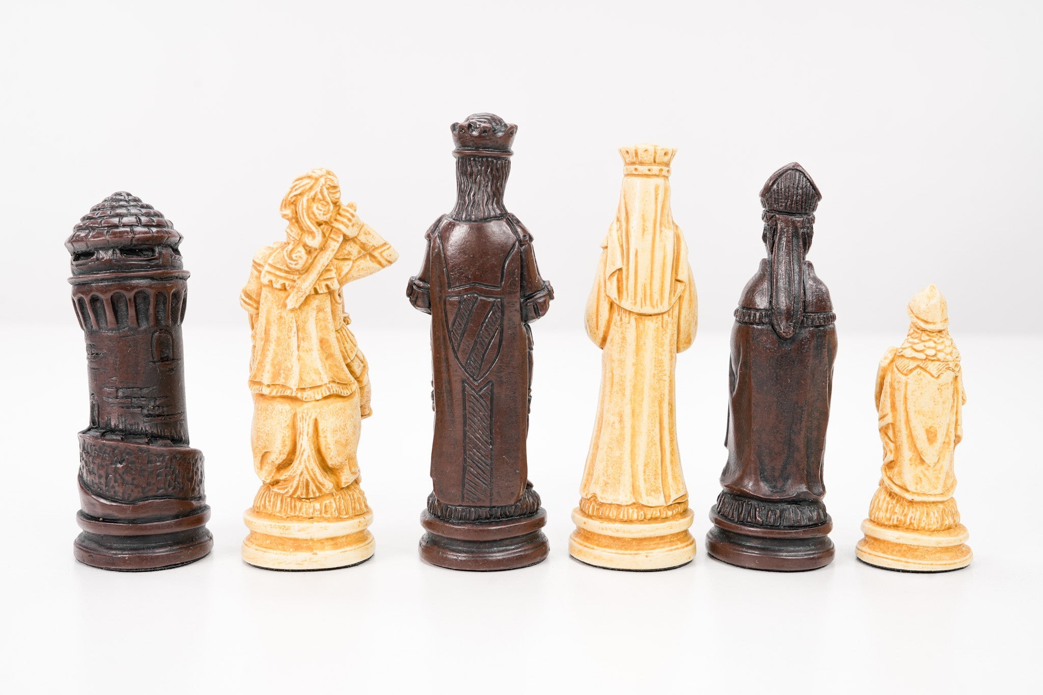 SINGLE REPLACEMENT PIECES: Camelot Chess Pieces by Berkeley - Russet Brown - Parts - Chess-House
