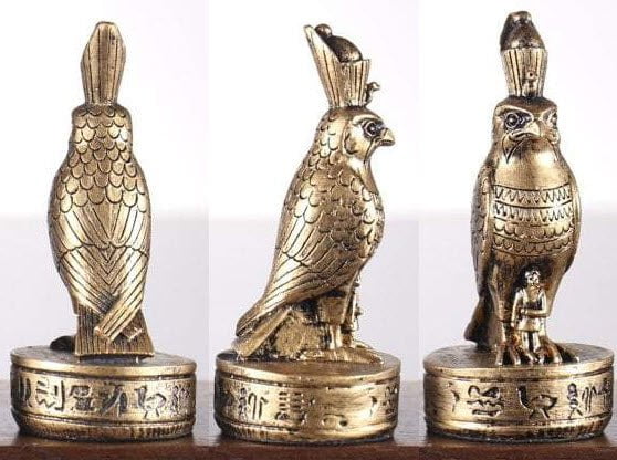 SINGLE REPLACEMENT PIECES: Gold and Silver Egyptian Chess Set - Parts - Chess-House