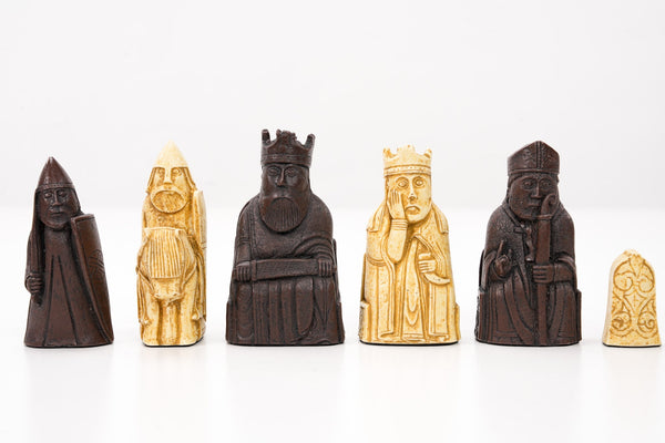 SINGLE REPLACEMENT PIECES: Isle of Lewis Chess Pieces by Berkeley - Russet Brown - Parts - Chess-House