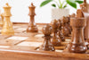 Solid Wooden Chess Set for the Blind and Visually Impaired - 3.75" King in Sheeshamwood and Boxwood - Chess Set - Chess-House