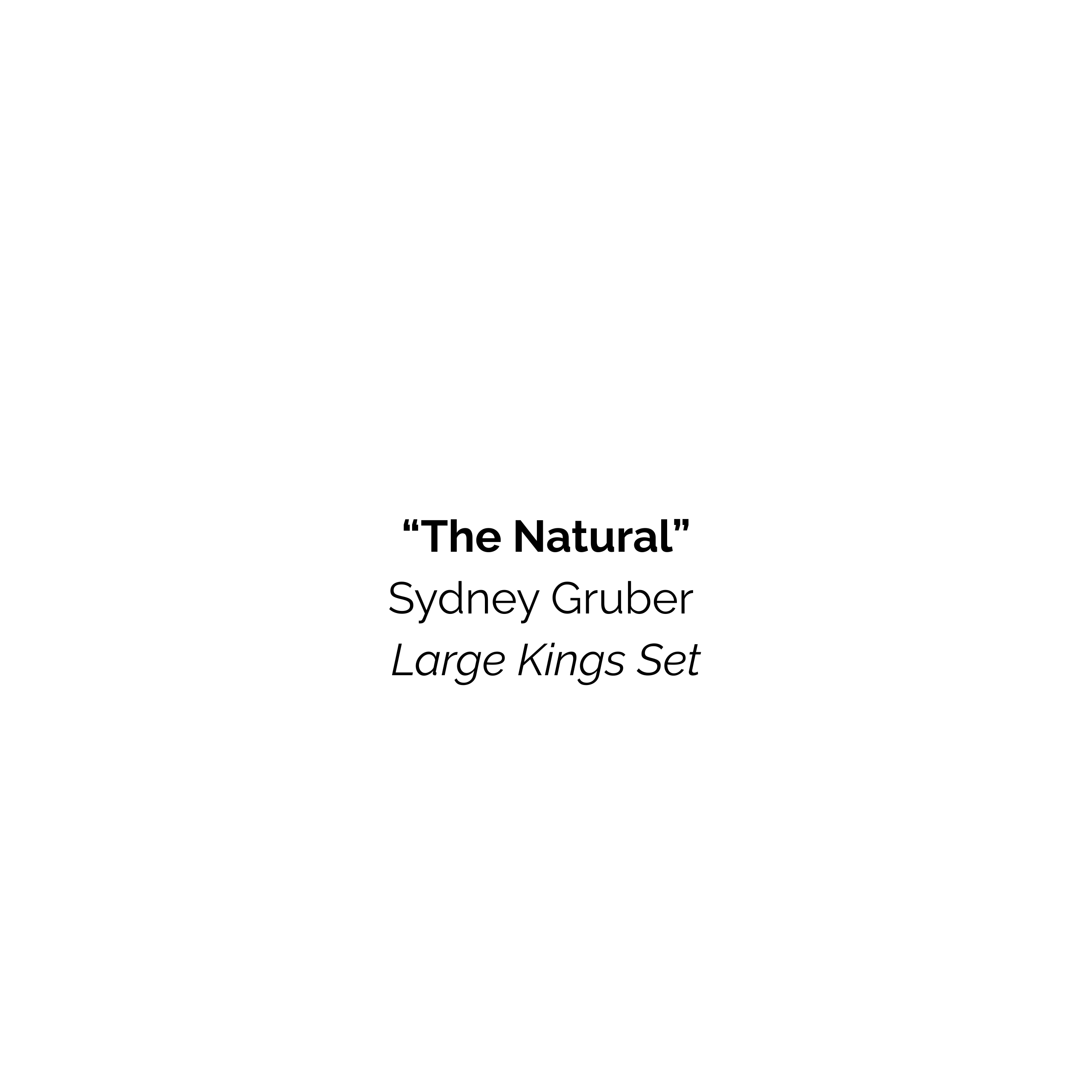 The Natural - Sydney Gruber Painted 20" Large Kings Chess Set #15 - Chess Set - Chess-House