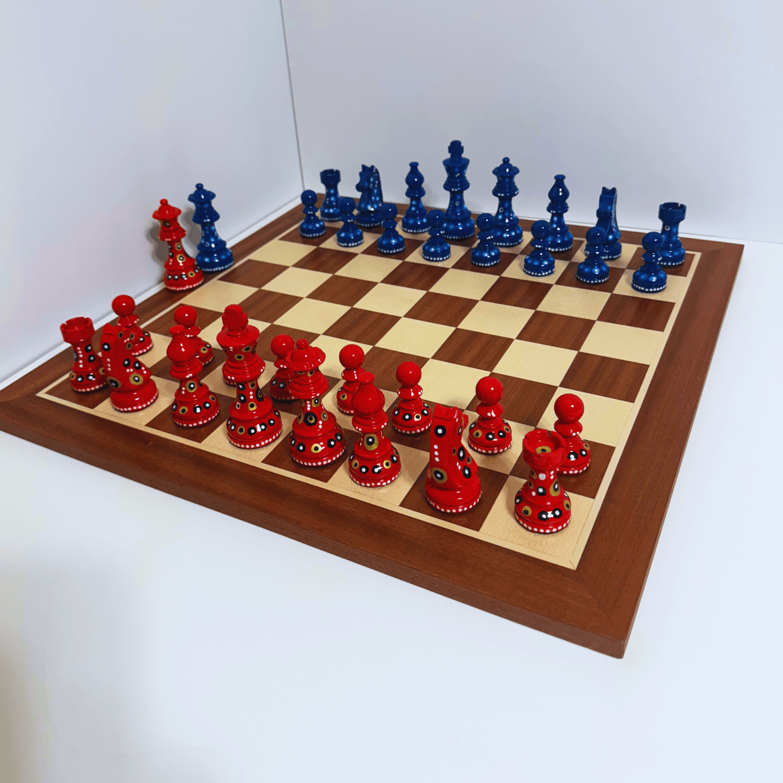 The Rebel - Sydney Gruber Painted Champions Chess Set #10 - Chess Set - Chess-House