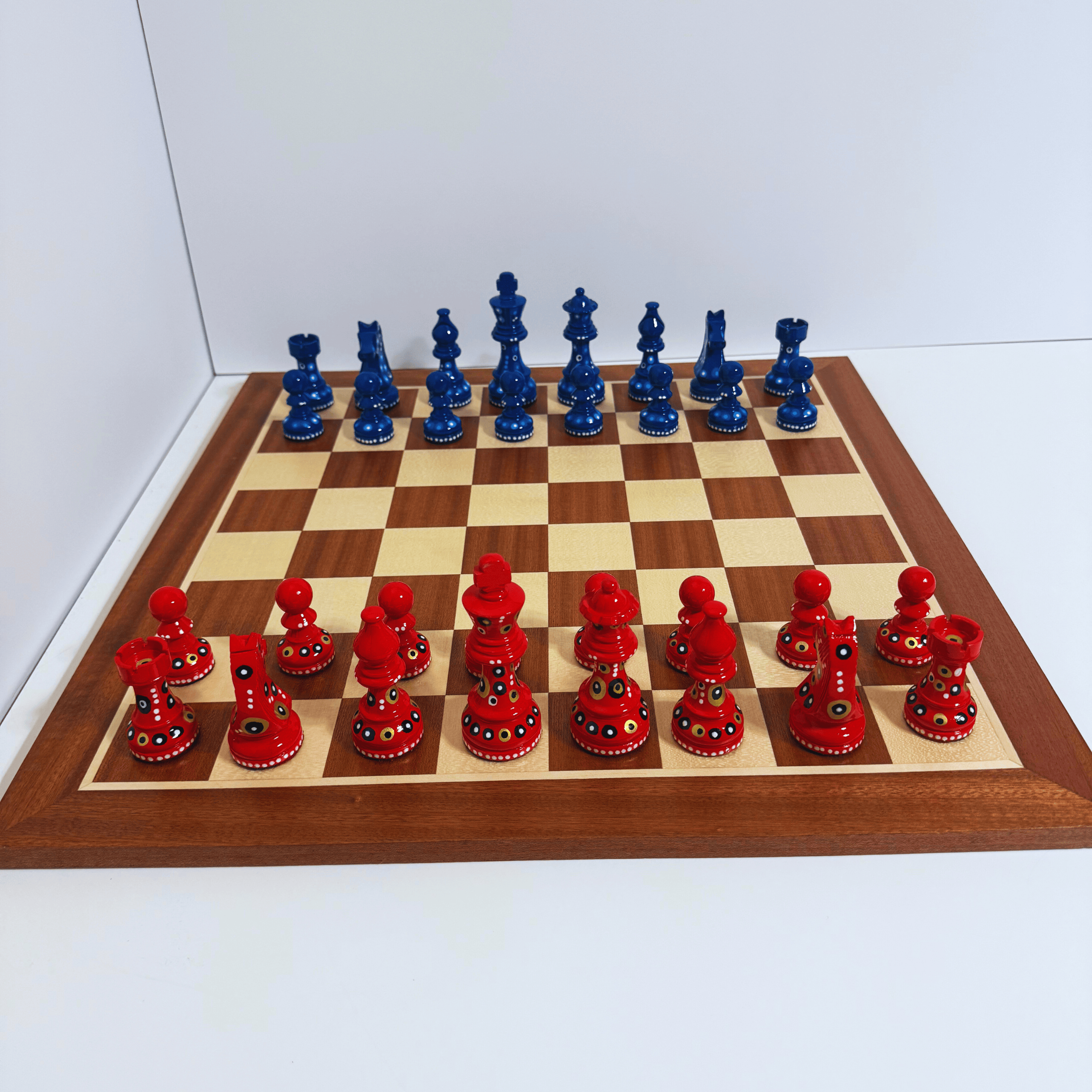 The Rebel - Sydney Gruber Painted Champions Chess Set #10 - Chess Set - Chess-House