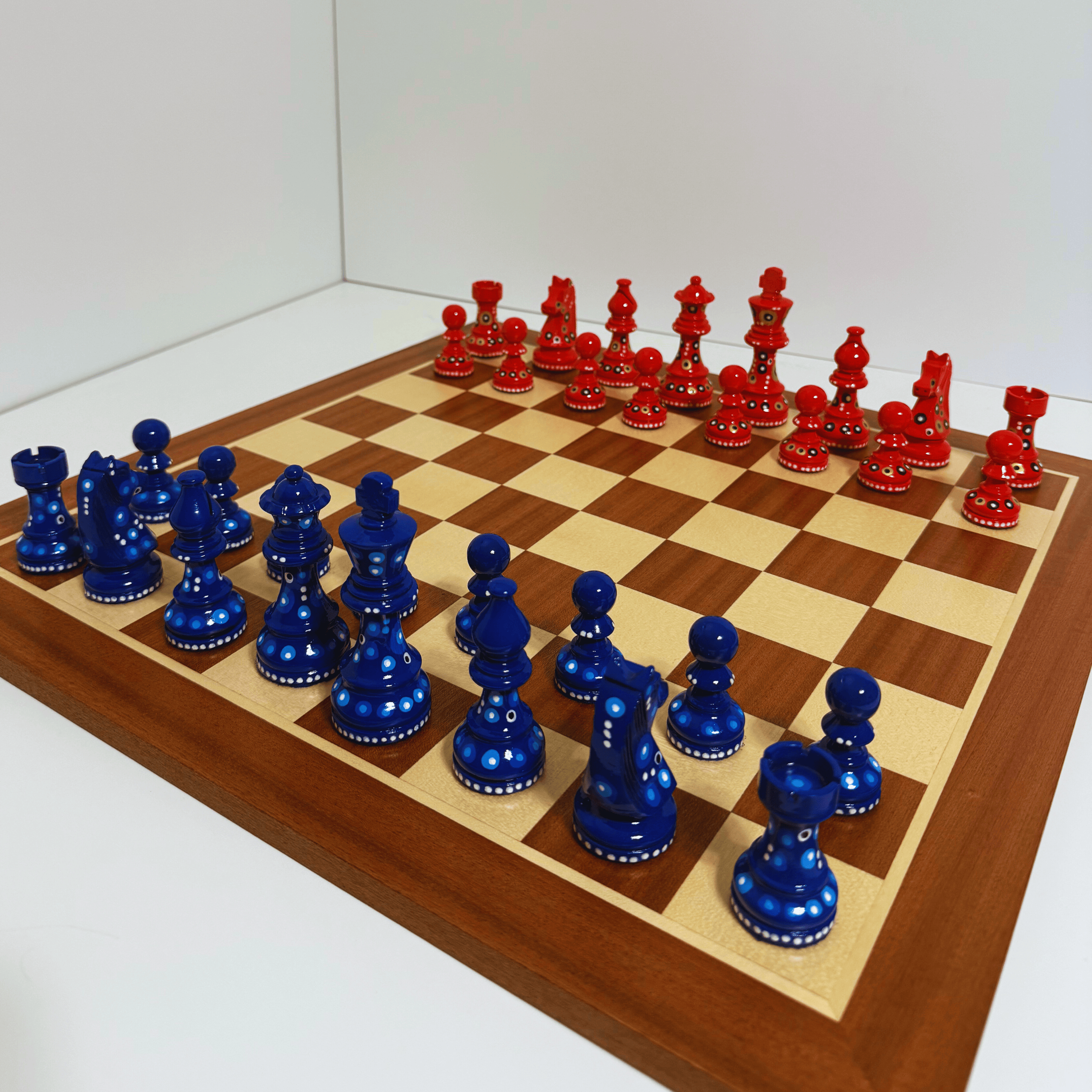 The Rebel - Sydney Gruber Painted Champions Chess Set #10 - Chess Set - Chess-House