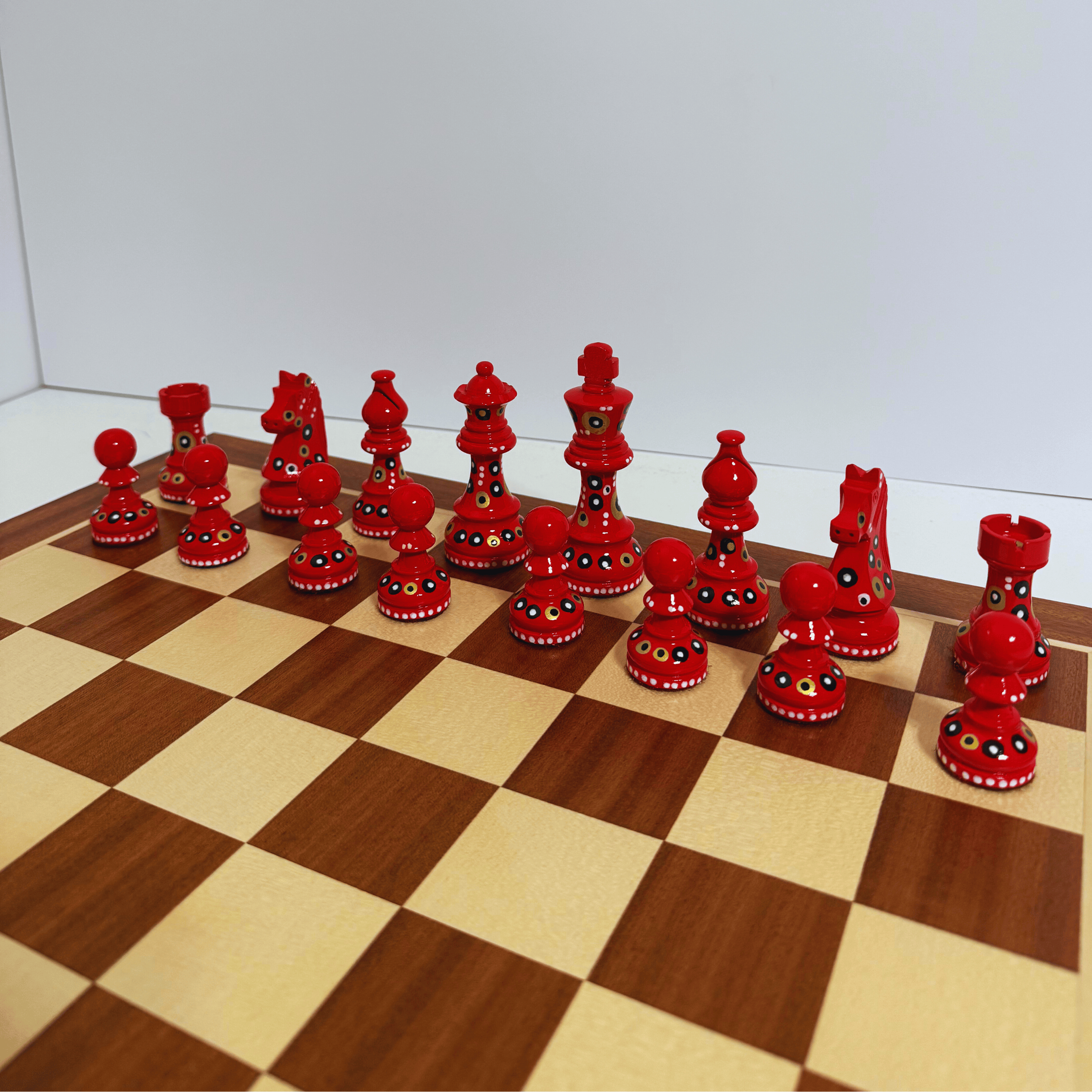 The Rebel - Sydney Gruber Painted Champions Chess Set #10 - Chess Set - Chess-House