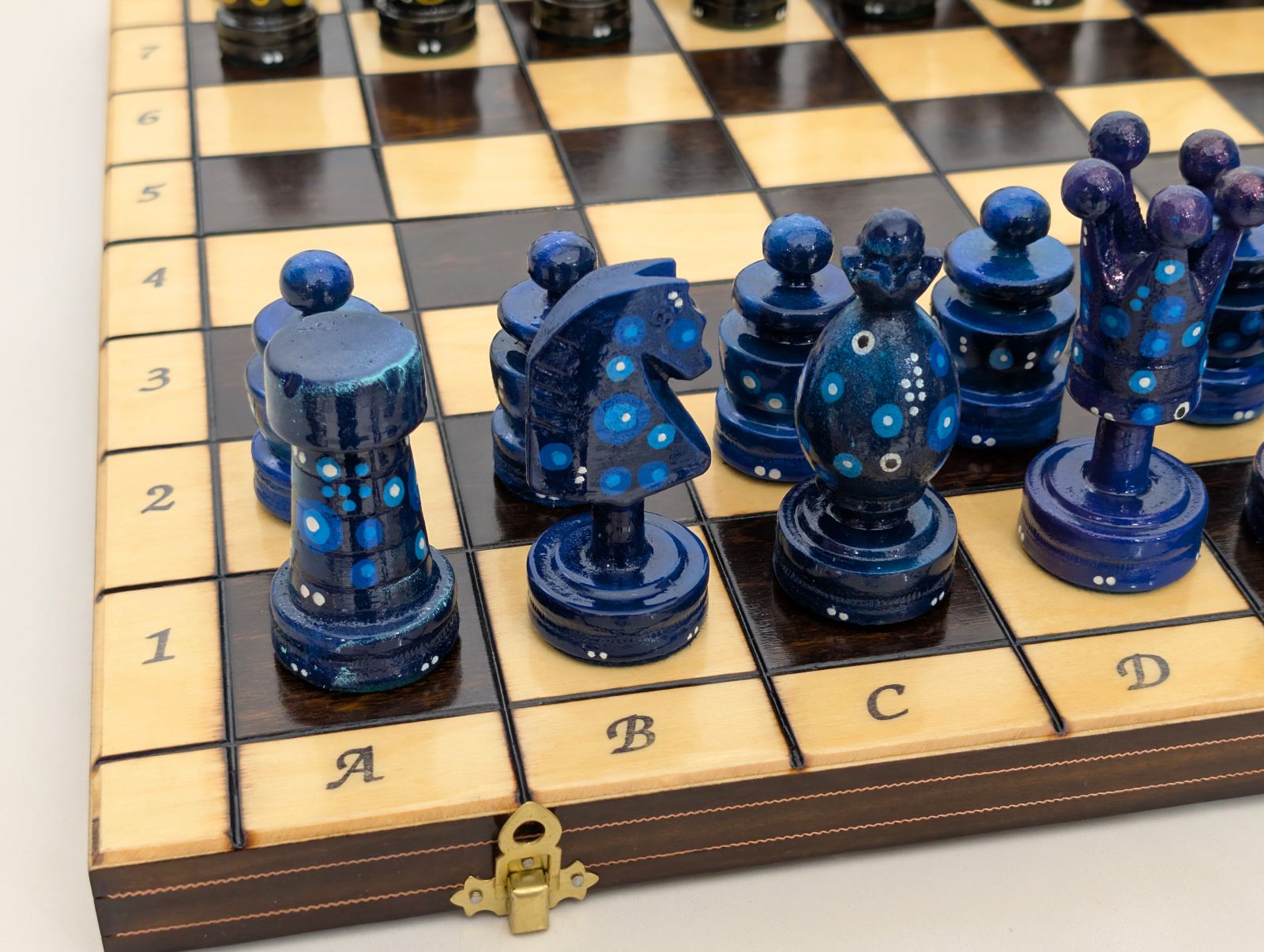 The Steadfast - Sydney Gruber Painted 20" Large Kings Chess Set #14 - Chess Set - Chess-House