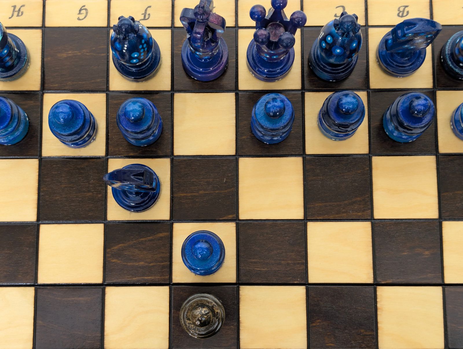 The Steadfast - Sydney Gruber Painted 20" Large Kings Chess Set #14 - Chess Set - Chess-House