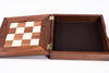 Walnut Maple Premium Hardwood Chess Box with Minichess Board Inset - Box - Chess-House