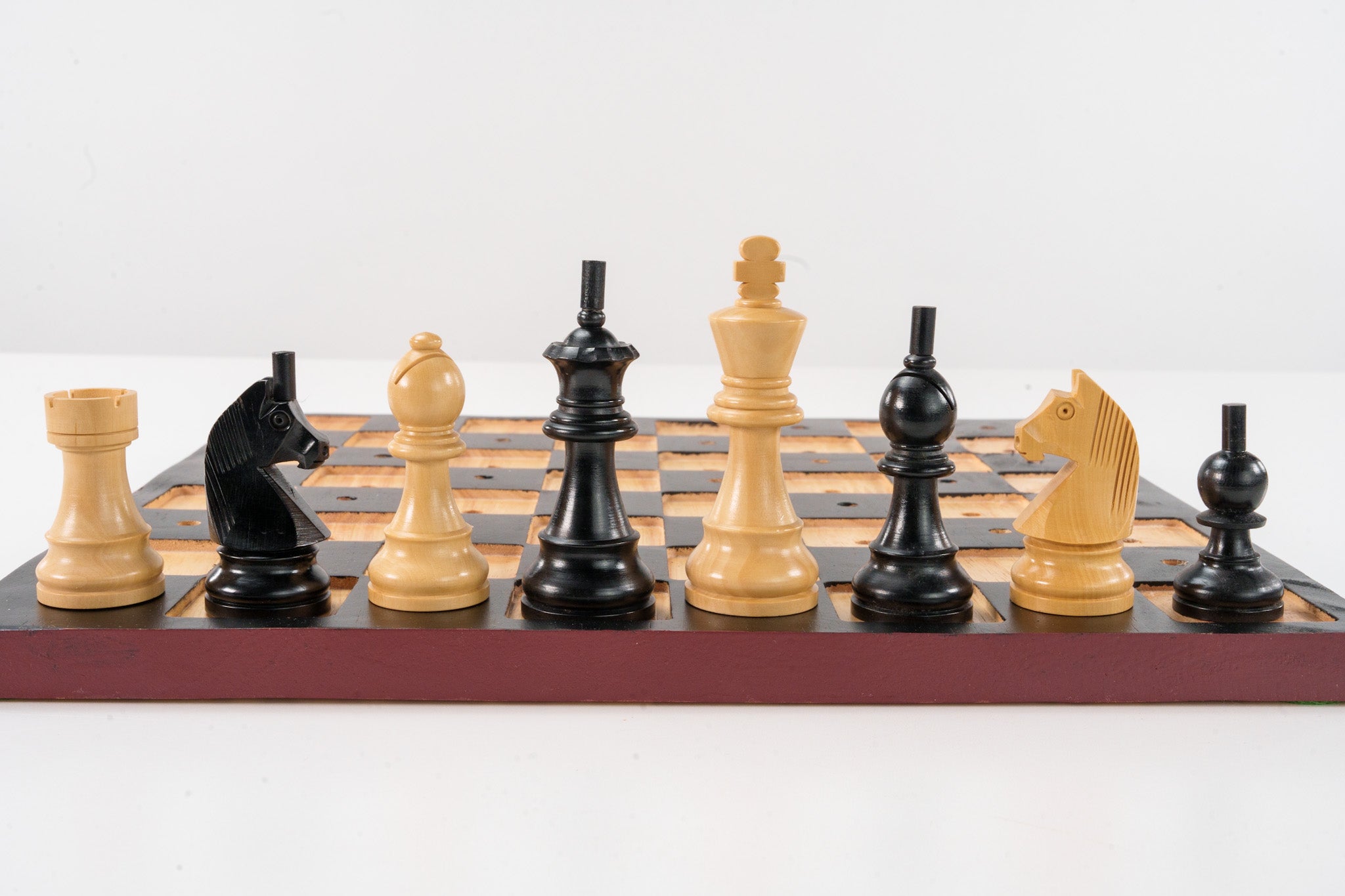 Wooden Chess Set for the Blind - 3.75 inch King - Chess Set - Chess-House
