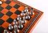 11" Florentine Chess Set on Leatherette Cabinet Board - Chess Set - Chess-House