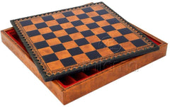 11" Leatherette Cabinet Chess Board - Board - Chess-House