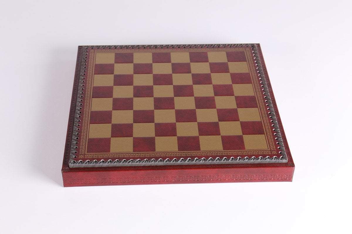13 3/4" Leatherette Cabinet Chess Board - Board - Chess-House